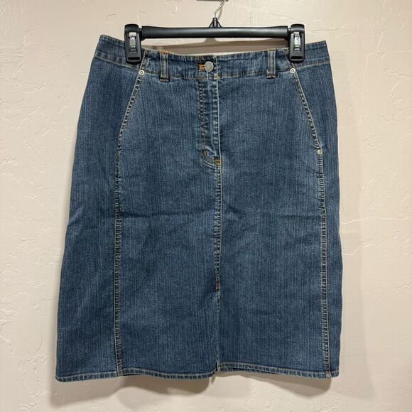 Chicos size 1 denim pencil skirt - Picture 1 of 5